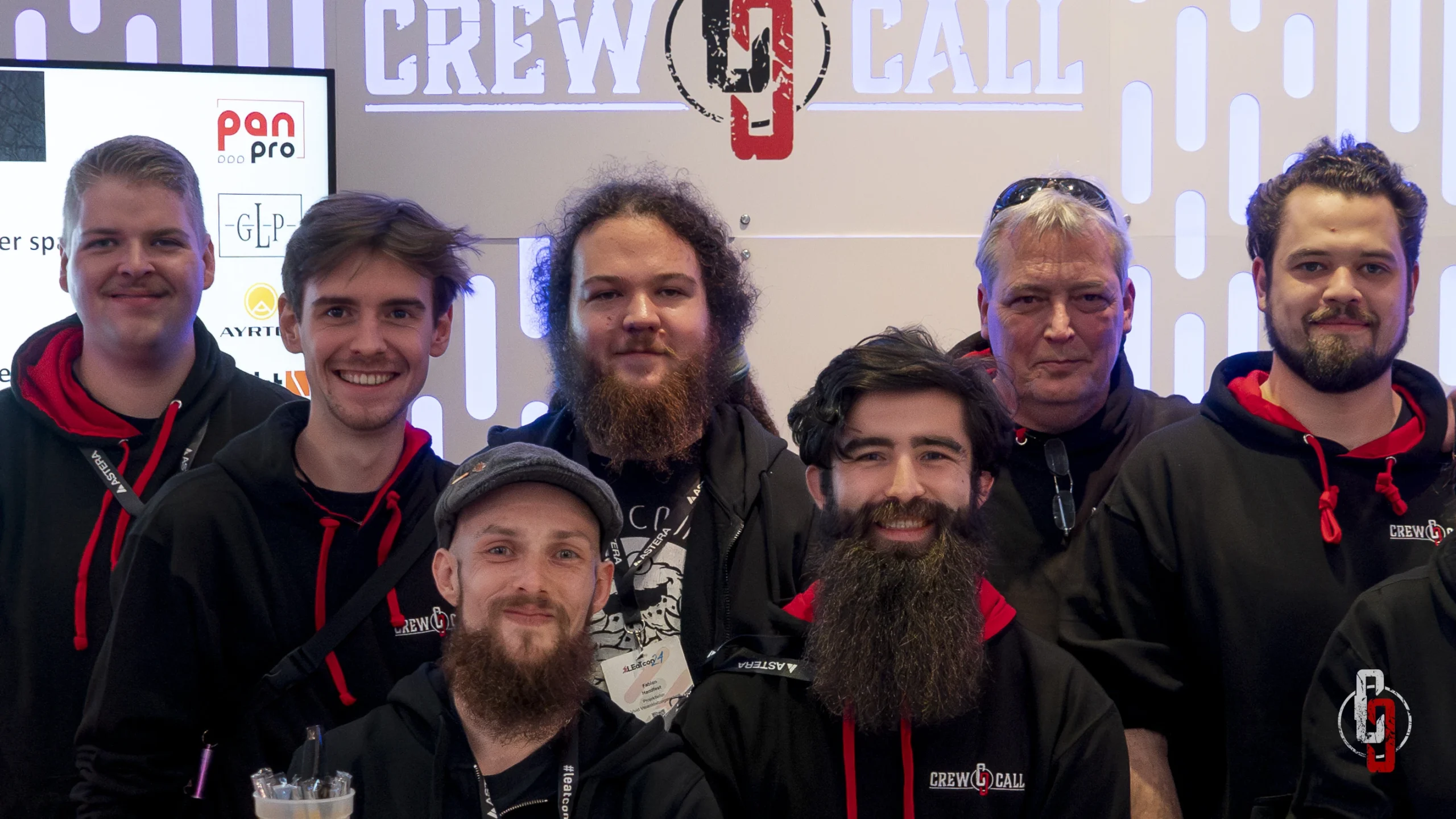 Teamfoto auf einer Messe